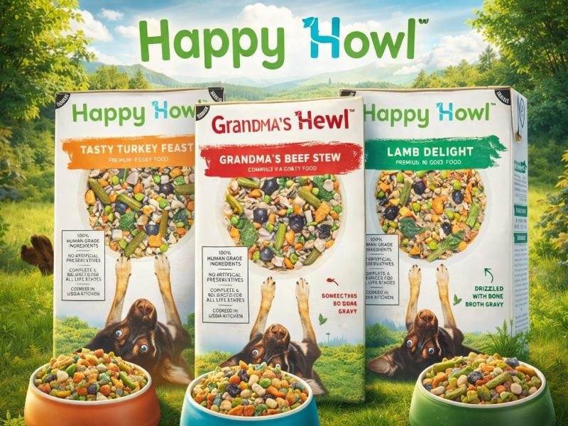 Happy Howl Natural Dog Food Brand For Healthy Dogs Premium Pet Nutrition And Wellness