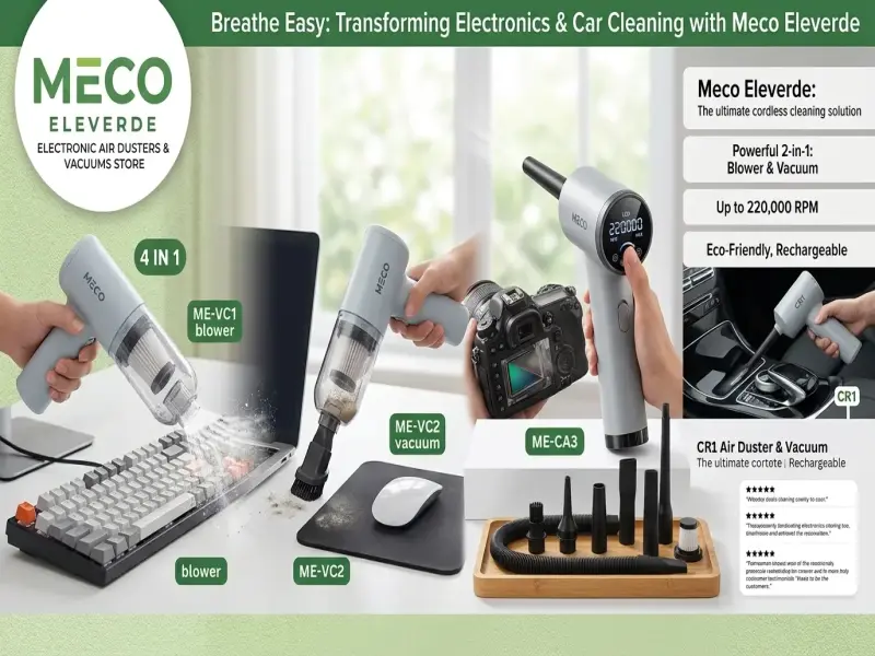 MECO ELEVERDE Air Dusters and Mini Vacuums Product Guide.